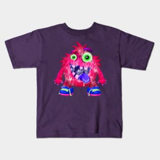 cartoon monster Kids T-Shirt